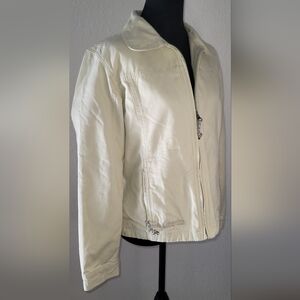 Columbia Stonewash Granite Cloth Lite Zipper Utility Jacket Women's Sz M